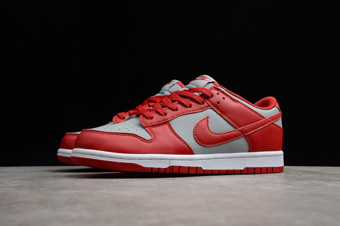 nike dunk low retro medium grey varsity red dd1391-002