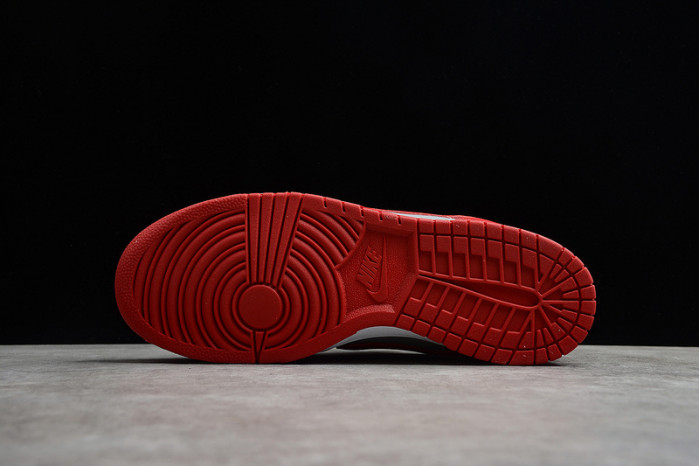 nike dunk low retro medium grey varsity red dd1391-002