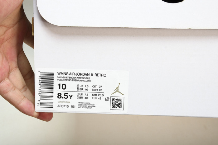 air jordan 11  "neapolitan" ar0715-101