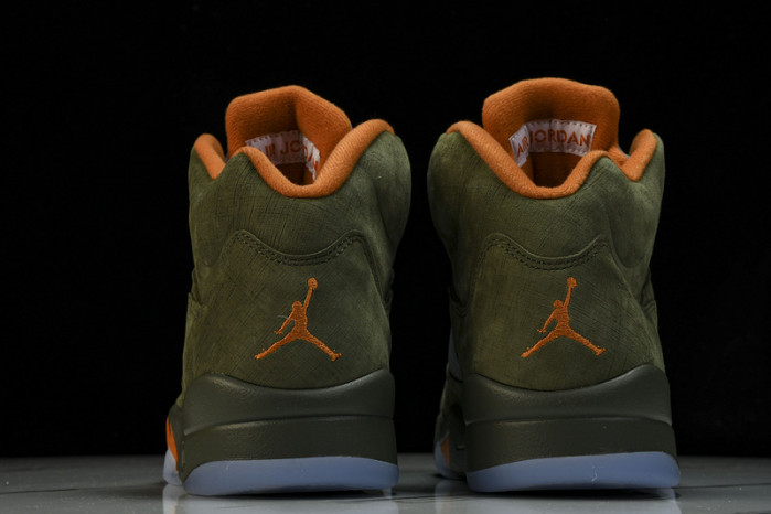 air jordan 5 low “olive”  dd0587-308