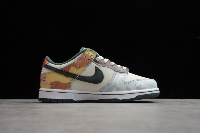 nike dunk low se multi-camo dh0957-100