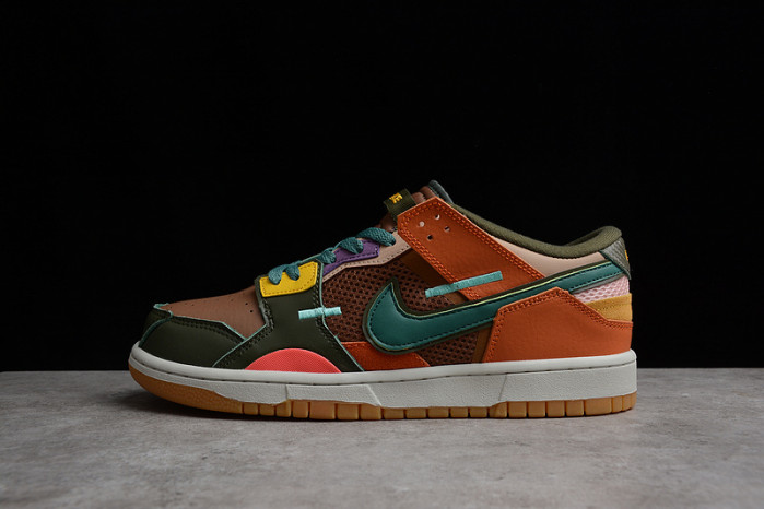 nike dunk low scrap archeo brown  db0500-200