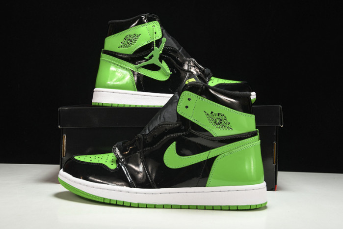 jordan 1 retro high pine green black   555088--030