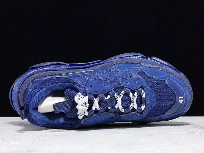 balenga triple s clear sole navy 541624w09o14107
