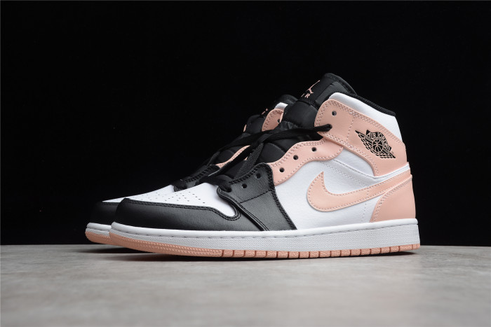 jordan 1 mid arctic orange black toe  554724-133