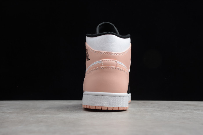 jordan 1 mid arctic orange black toe  554724-133