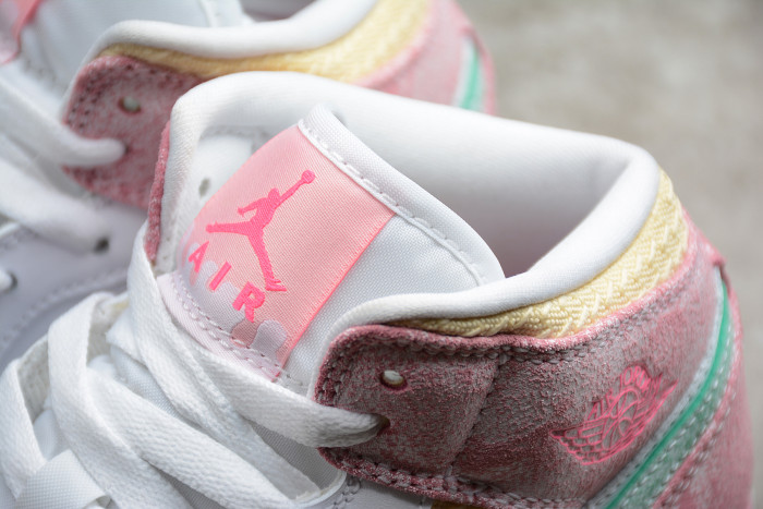 jordan 1 mid paint drip (gs) dd1666-100