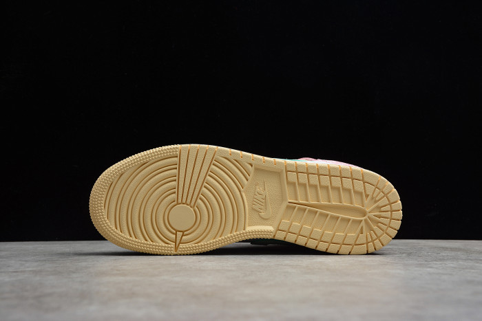 jordan 1 mid paint drip (gs) dd1666-100