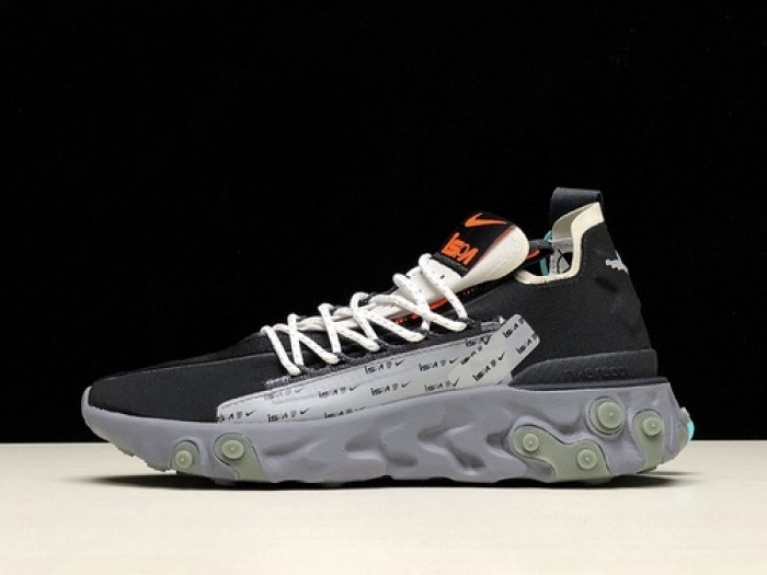 nike ispa react low black ar8555-001