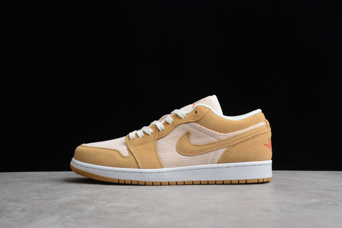 jordan 1 low se twine orange quartz corduroy (w) dh7820-700