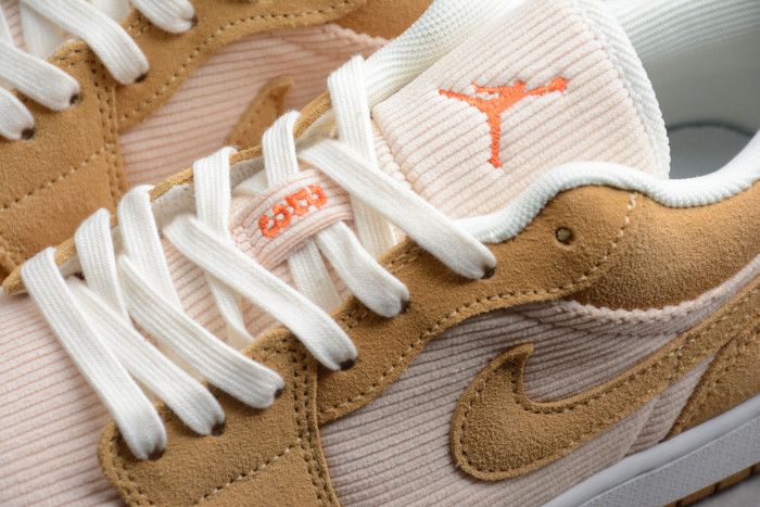 jordan 1 low se twine orange quartz corduroy (w) dh7820-700