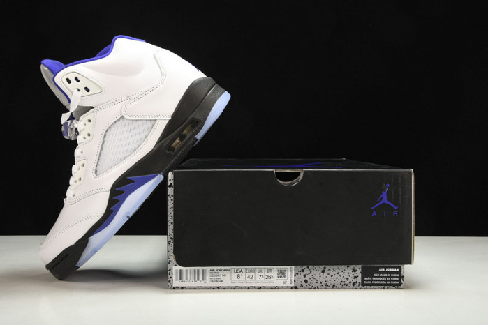 air jordan 5 white/dark concord-black  dd0587-141