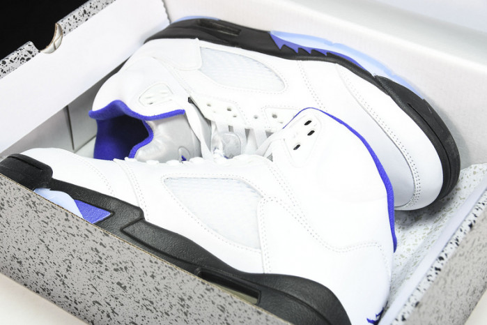 air jordan 5 white/dark concord-black  dd0587-141