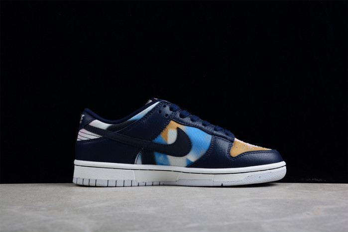 nike dunk low graffiti navy   dm0108-400
