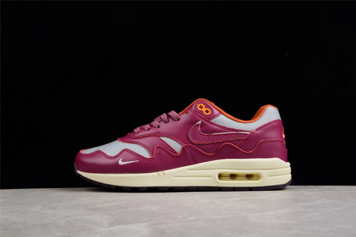 patta x nike air max 1 night maroon do9549-001