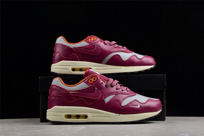 patta x nike air max 1 night maroon do9549-001