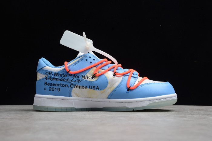 ow x futura x dunk low sb unc university blue summit white dd0856-403