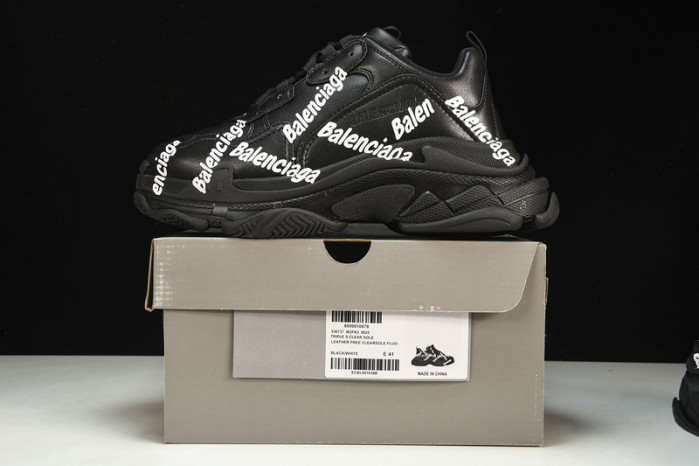balenga triple s black clear sole    btsbcs-030