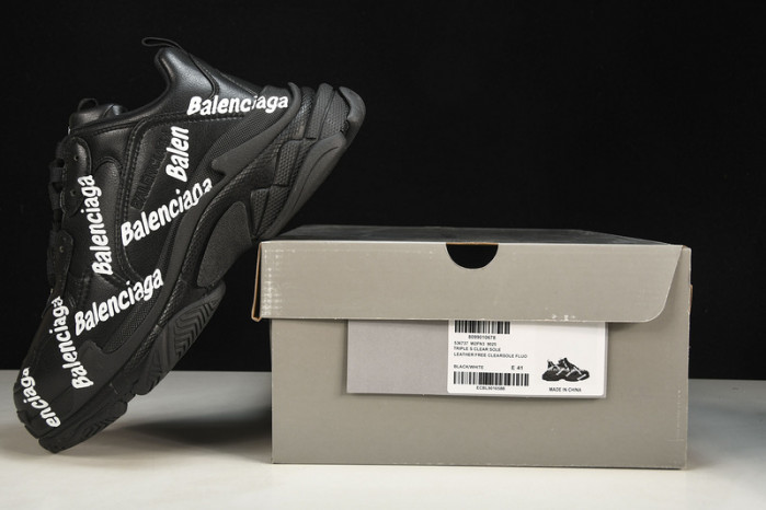 balenga triple s black clear sole    btsbcs-030