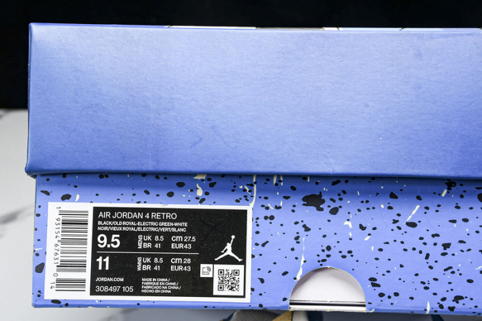 jordan 4 retro military blue  308497-105