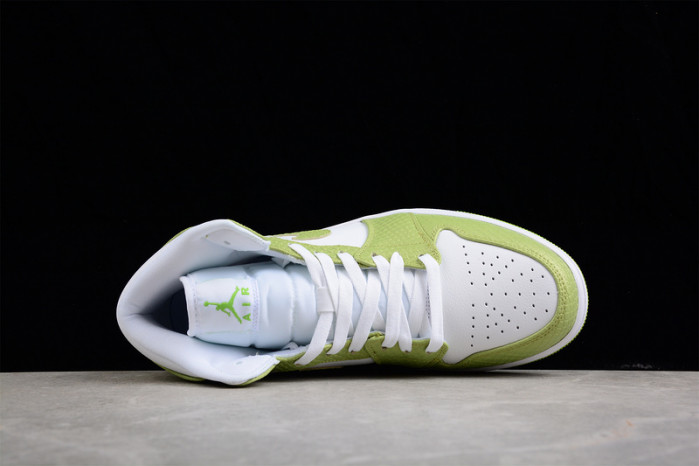 jordan 1 mid green python (w) - dv2959-113